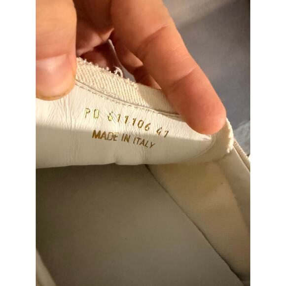 YSL Saint Laurent White/Cream Men's Sneakers Size 41 (Fits Like US 9) - Picture 3 of 3